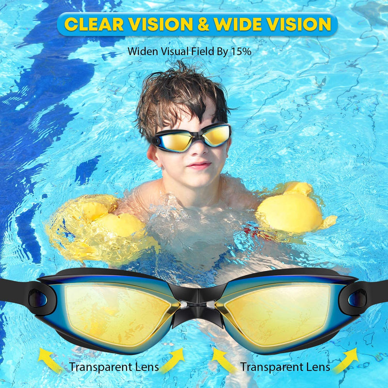 Portzon Swimming Goggles anti Fog Swimming Goggles Clear No Leaking,One Size Sporting Goods > Outdoor Recreation > Boating & Water Sports > Swimming > Swim Goggles & Masks portzon   