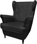 CRIUSJA Chair Cover for IKEA Strandmon Armchair, Couch Cover for Living Room, Armchair Sofa Slipcover (8018-16, Armchair Cover) Home & Garden > Decor > Chair & Sofa Cushions CRIUSJA S-32  