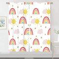 MESHELLY Baby Boy Nursery Jungle Safari Curtains 42(W) X 63(H) Inch Rod Pocket Kids Children Play Forest Lion Animal Printed Curtains for Living Room Bedroom Window Drapes Treatment Fabric 2 Panels Home & Garden > Decor > Window Treatments > Curtains & Drapes MESHELLY Boho Rainbow 42(W) x 63(H) 