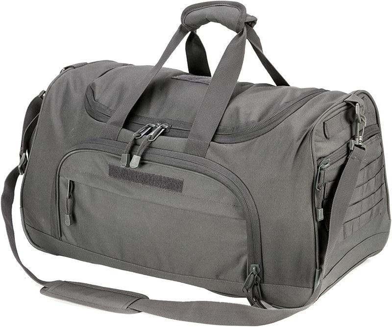 Military Tactical Duffle Bag Gym Bag for Men Travel Sports Bag Outdoor Small Duffel Bag Home & Garden > Household Supplies > Storage & Organization XWLSPORT Grey-B  
