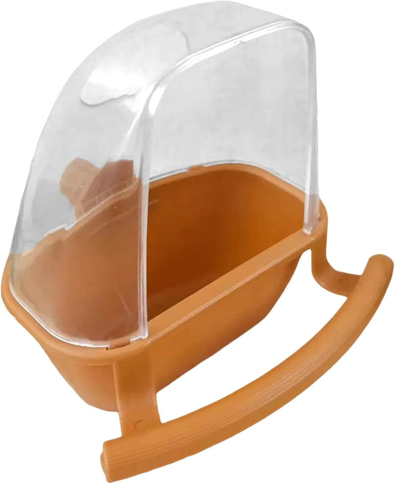 Bird Cage Feeder Parrot Watering Bowl Feeding Station with Perch Water Food Dispenser for Budgie Parakeets Lovebirds Pet Supplies Canary, Yellow Animals & Pet Supplies > Pet Supplies > Bird Supplies > Bird Cage Accessories > Bird Cage Food & Water Dishes Generic Yellow  