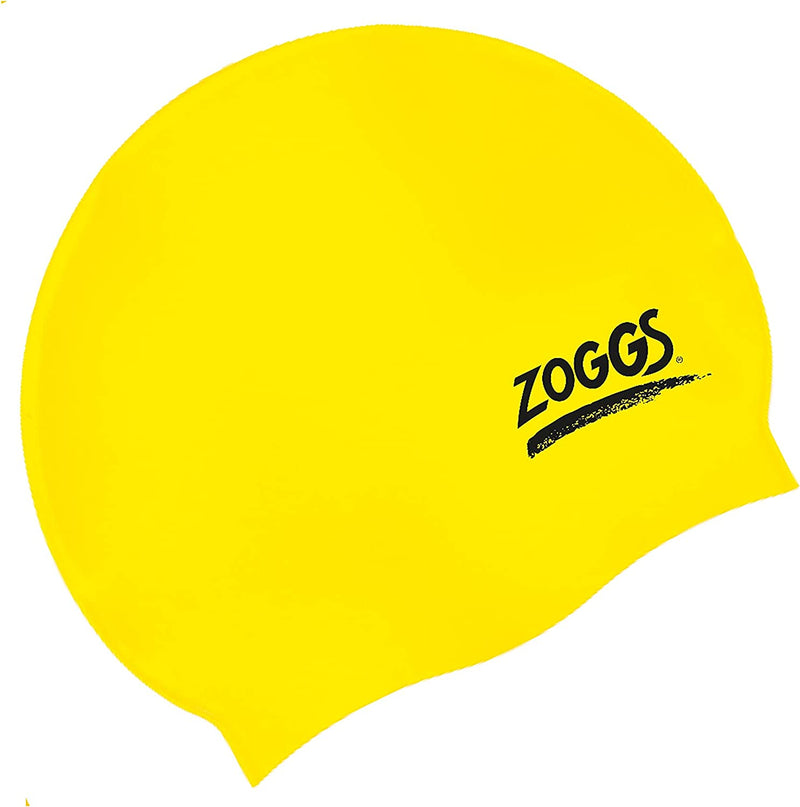 Zoggs Adult Swimming Caps, Comfortable Adult Swimming Hat, Non-Slip Lining Adult Swimming Hat, Shaped Swimming Cap, Chlorine Beating Zoggs Swim Cap (One Size) Sporting Goods > Outdoor Recreation > Boating & Water Sports > Swimming > Swim Caps Zoggs Yellow  