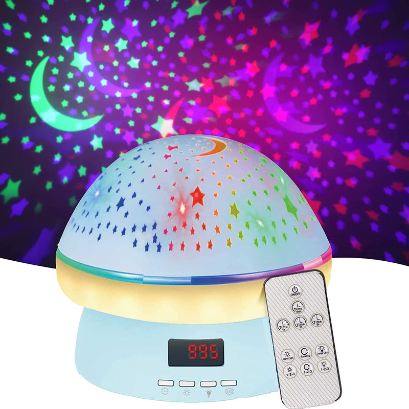 Toys for 3-8 Year Old Girls Boys, Timer Rotation Star Night Light Projector Kids Twinkle Lights, 2-9 Year Olds Kids Gifts Kawaii Birthday Easter Gifts for Kids,Gift for Teen Toddler Baby Girls Boys Home & Garden > Lighting > Night Lights & Ambient Lighting MINGKIDS Blue  