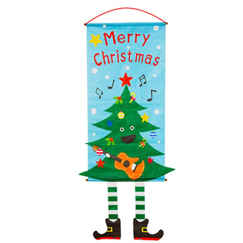 Christmas Porch Sign Banner Christmas Wall Decoration Party Supplies for Home Front Door New  808487639 TYPE-04  