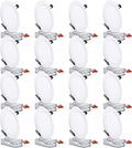 TORCHSTAR 16 Pack 6 Inch Ultra-Thin LED Recessed Ceiling Light with Junction Box Essential Series, 13.5W 1000Lm Dimmable Recessed Downlight, 4000K Cool White, Wet Location, ETL & Energy Star Listed Home & Garden > Lighting > Flood & Spot Lights TORCHSTAR Warm White (3000K) 6 Inch 