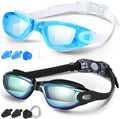 Swim Goggles, Swimming Goggles for Men Adult Women Youth Kids & Child, Teen Sporting Goods > Outdoor Recreation > Boating & Water Sports > Swimming > Swim Goggles & Masks COOLOO C.black Gold & Lake Blue  