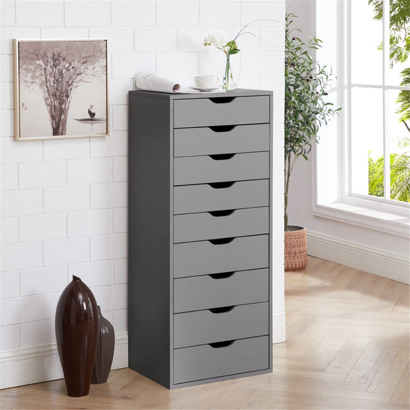 Naomi Home Office File Cabinets Wooden File Cabinets for Home Office Lateral File Cabinet Wood File Cabinet Mobile File Cabinet Mobile Storage Cabinet Filing Storage Drawer White/5 Drawer Home & Garden > Household Supplies > Storage & Organization Naomi Home Grey 9 Drawer 