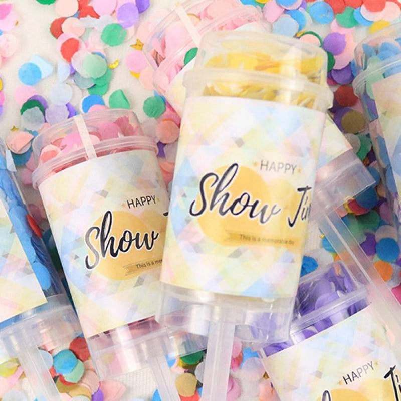 CUTELOVE 1PC Colorful Party Confetti Handheld Popper Cannons Graduation Event Wedding Party Birthday New Year Celebration Supplies Arts & Entertainment > Party & Celebration > Party Supplies Serria   