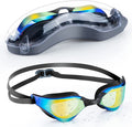 Portzon Wide View Swim Goggles, anti Fog Clear No Leaking UV Protection Swimming Goggles for Women Men Adult Sporting Goods > Outdoor Recreation > Boating & Water Sports > Swimming > Swim Goggles & Masks Portzon Dazzle  