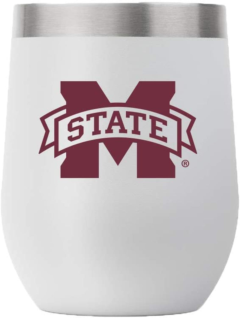 Gametime Sidekicks Auburn Tigers Stainless Steel Drinkware 12Oz Stemless Insulated Wine Tumbler - Copper-Lined, Vacuum Double Wall Maximum Temperature Efficiency (Orange) Home & Garden > Kitchen & Dining > Tableware > Drinkware Gametime Sidekicks Light Grey Mississippi State 