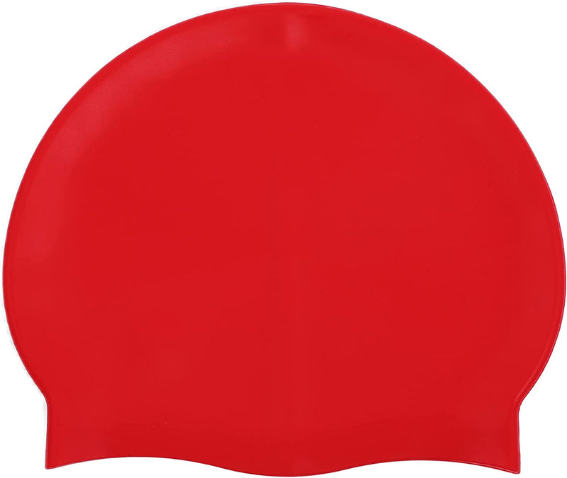 Unisex Adult Suitable for Long Short Hair Silicone Swimming Caps Non-Slip Pool Caps Waterproof Swimming Elastic Swimming Caps…… Sporting Goods > Outdoor Recreation > Boating & Water Sports > Swimming > Swim Caps WKZZTCGD red 1 
