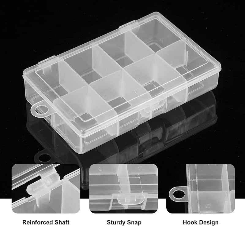 Goture 4 Pack Fishing Tackle Box for Outdoor-Waterproof Transparent Storage Boxes with Adjustable Dividers-Placing Fishing Accessories Sporting Goods > Outdoor Recreation > Fishing > Fishing Tackle Goture   