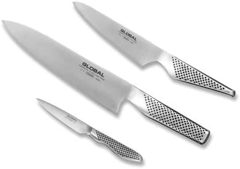 Global G-2338-3 Piece Starter Set with Chef'S, Utility and Paring Knife, 3, Silver Home & Garden > Kitchen & Dining > Kitchen Tools & Utensils > Kitchen Knives Scanpan / Global   