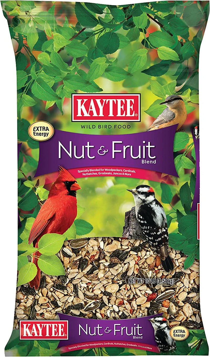 Kaytee Wild Bird Food Nut & Fruit Seed Blend for Cardinals, Chickadees, Nuthatches, Woodpeckers and Other Colorful Songbirds, 5 Pounds & Audubon Park 12231 Cardinal Blend Wild Bird Food, 4-Pounds Animals & Pet Supplies > Pet Supplies > Bird Supplies > Bird Food Kaytee Fruit Seed Blend 10 Pounds 