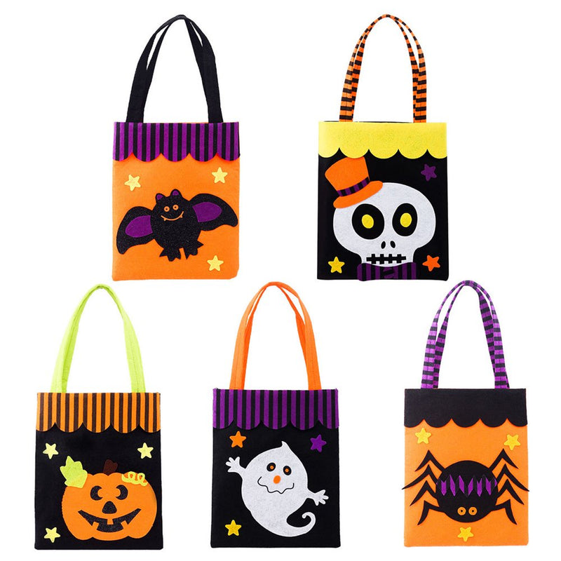 Riapawel Witch Ghost Pumpkin Gift Bag Kids Halloween Party Cartoon Gift Candy Bags with Handle Party Favors Boxes Event Wrapping Supplies Arts & Entertainment > Party & Celebration > Party Supplies Fancyqube   