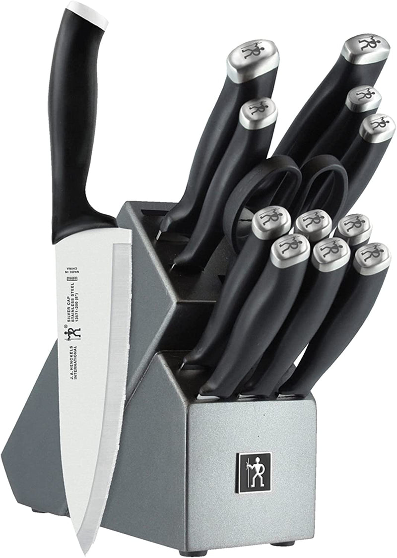 HENCKELS Modernist Razor-Sharp 13-Pc Knife Set, German Engineered Informed by 100+ Years of Mastery, Chefs Knife Home & Garden > Kitchen & Dining > Kitchen Tools & Utensils > Kitchen Knives HENCKELS Silvercap 14-pc 