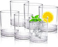 Golemas Plastic Drinking Glasses Set of 6, Reusable Acrylic Highball Tall Water Tumblers Glassware Sets, Dishwasher Safe Suitable for Bar, Home, Kitchen, Party, Outside(17 Ounce, Set of 6) Home & Garden > Kitchen & Dining > Tableware > Drinkware Golemas Clear 12 ounces 