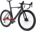 SAVADECK Carbon Fiber Road Bike, Complete Carbon Racing Road Bike 22 Speed with Shimano ULTEGRA R8000 Group Set and R8020 Hydraulic Disc Brake and Thru Axle System Sporting Goods > Outdoor Recreation > Cycling > Bicycles SAVADECK Black Red 51cm 