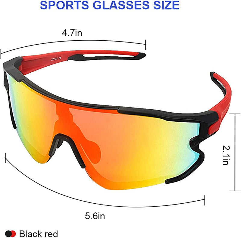 Jacquees Polarized Sports Cycling Sunglasses for Women Men 3 Lenses Free Scarf Sporting Goods > Outdoor Recreation > Cycling > Cycling Apparel & Accessories Jacquees   