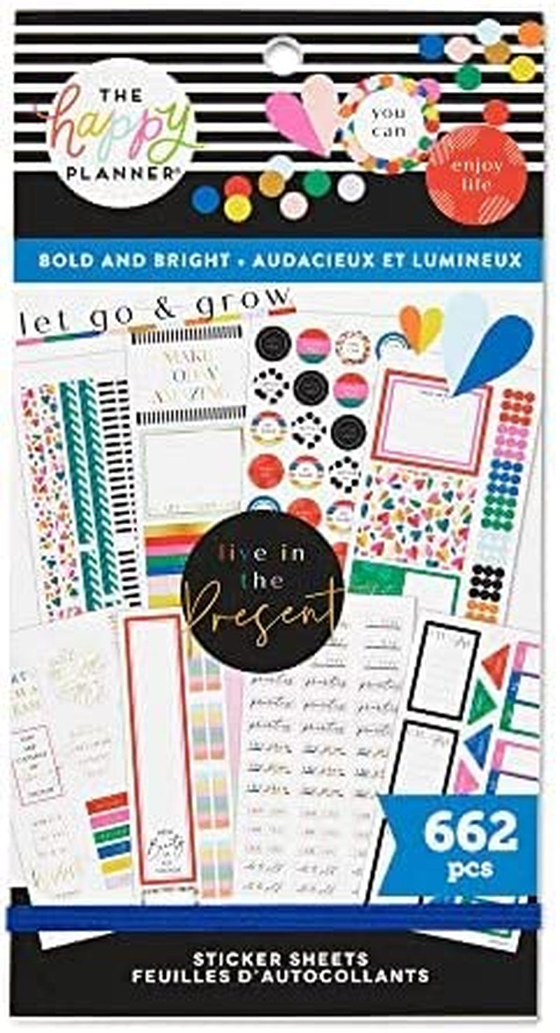 The Happy Planner Sticker Pack for Calendars, Journals and Projects –Multi-Color, Easy Peel – Scrapbook Accessories – Cosmic Watercolor Theme – 30 Sheets, 494 Stickers Total Sporting Goods > Outdoor Recreation > Winter Sports & Activities The Happy Planner Bold & Bright 30 Sheets 