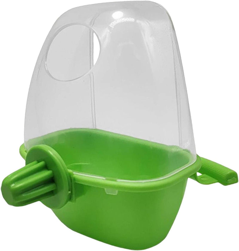 Bird Cage Feeder Parrot Watering Bowl Feeding Station with Perch Water Food Dispenser for Budgie Parakeets Lovebirds Pet Supplies Canary, Yellow Animals & Pet Supplies > Pet Supplies > Bird Supplies > Bird Cage Accessories > Bird Cage Food & Water Dishes Generic Green  