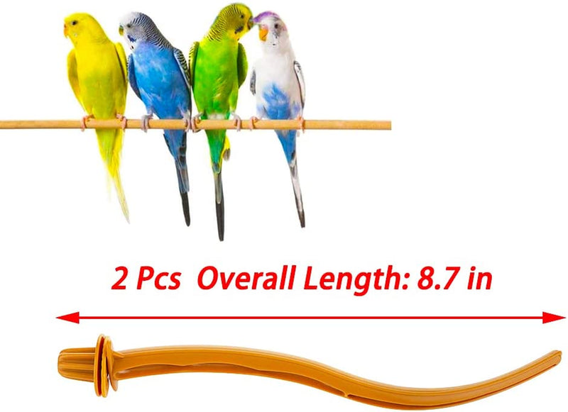 2 PCS Bird Perches Canary Finch Budgie Cage Universal Plastic Stand Stick Toy Holders, 8.7 Inches Animals & Pet Supplies > Pet Supplies > Bird Supplies DQITJ   