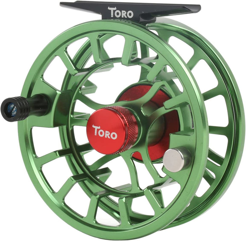 M MAXIMUMCATCH Maxcatch Toro Series Fly Fishing Reel with Large Arbor, Cnc-Machined Aluminum Alloy Body: 3/4, 5/6, 7/8 Wt in Blue, Green, or Black Sporting Goods > Outdoor Recreation > Fishing > Fishing Reels Maxcatch Green 3/4 wt 