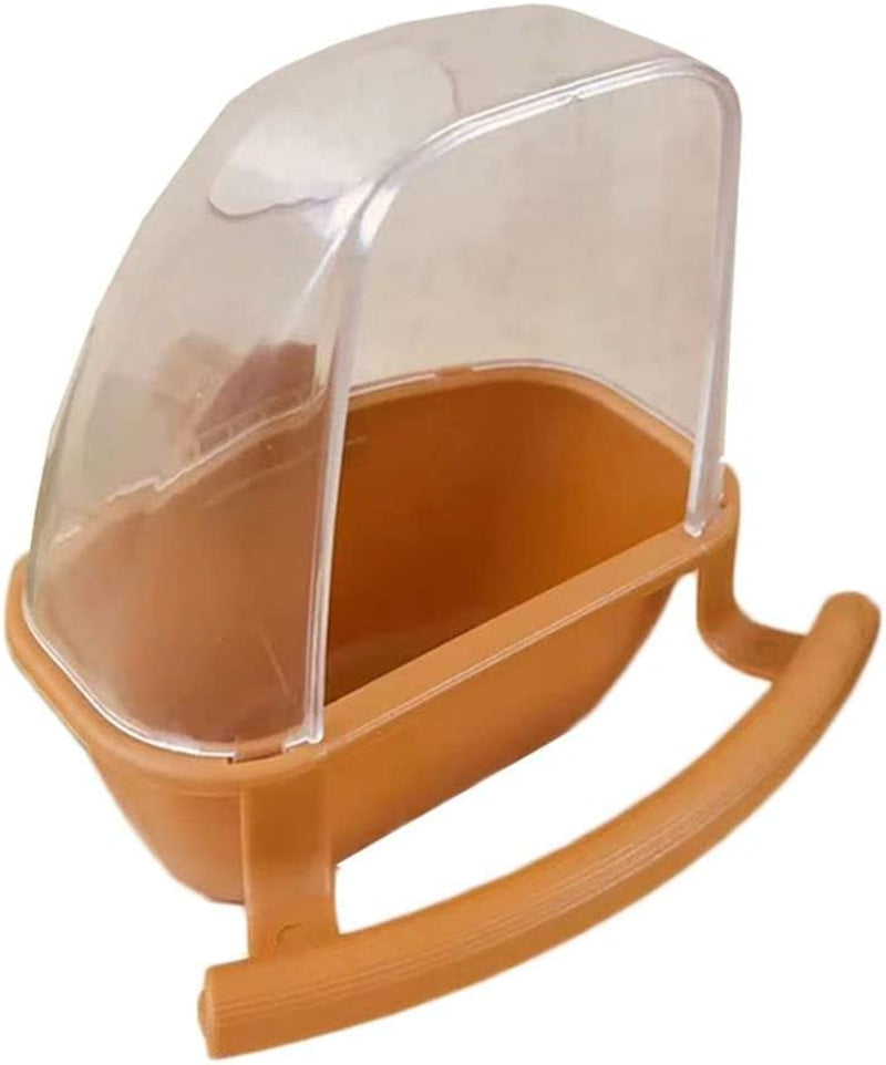 ZYDL 1 Pcs Bird Cage Feeder Parrot Birds Water Hanging Bowl Parakeet Feeder Box Birds Watering Bowl Pet Cage Plastic Food Container Bird Supplies(White) Animals & Pet Supplies > Pet Supplies > Bird Supplies > Bird Cage Accessories > Bird Cage Food & Water Dishes ZYDL Brown  
