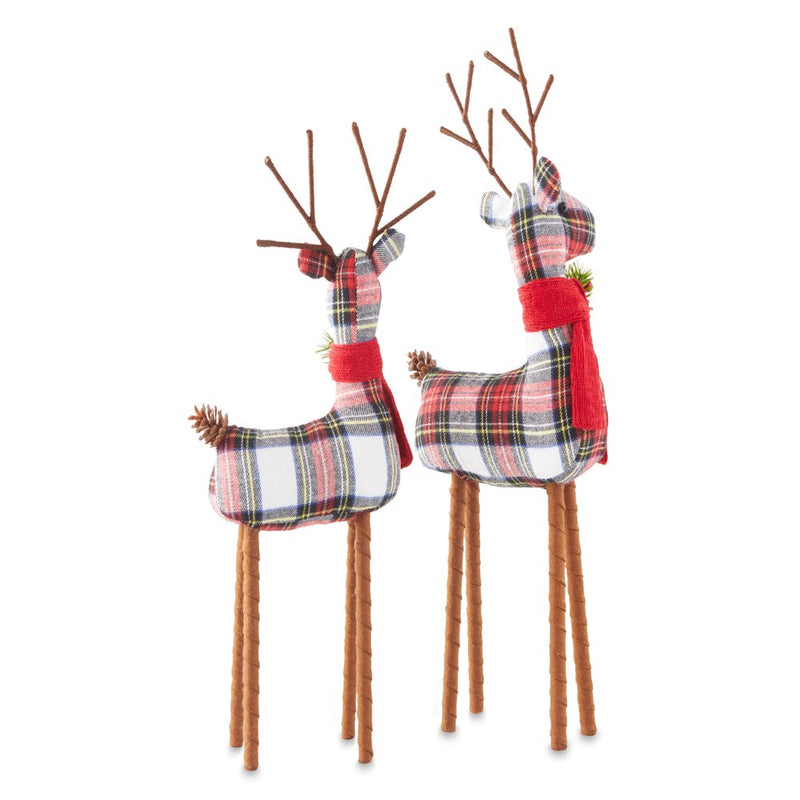 Holiday Time Plaid Fabric Christmas Reindeer, Set of 2 Home & Garden > Decor > Seasonal & Holiday Decorations& Garden > Decor > Seasonal & Holiday Decorations Test Rite Intl   