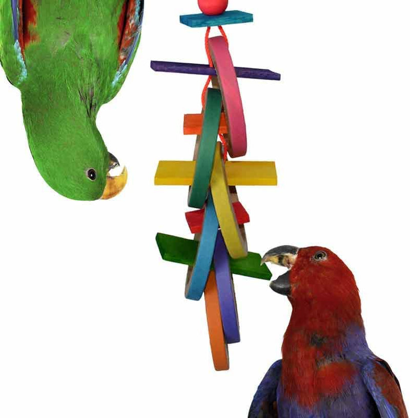 Super Bird Creations SB625 Olympic Rings Bird Toy, Large Bird Size, 15” X 4” X 4” Animals & Pet Supplies > Pet Supplies > Bird Supplies > Bird Toys Super Bird Creations   