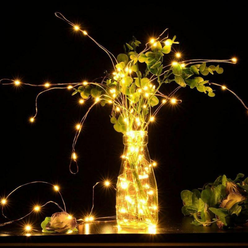 LED String Lights USB Charge Fairy Lights 2M/5M/10M/20M 20 to 200 LED Lights with Remote for Valentine'S Day Easter Wedding Xmas Party Decor Home & Garden > Lighting > Light Ropes & Strings Leisure Comfortable Life   