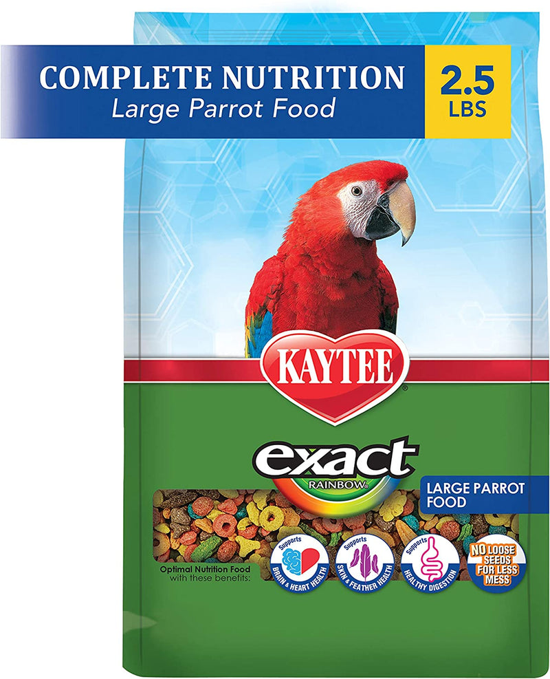 Kaytee Exact Rainbow Large Pet Parrot Food, 20 Pound Animals & Pet Supplies > Pet Supplies > Bird Supplies > Bird Food Central Garden & Pet 2.5 Pound (Pack of 1)  