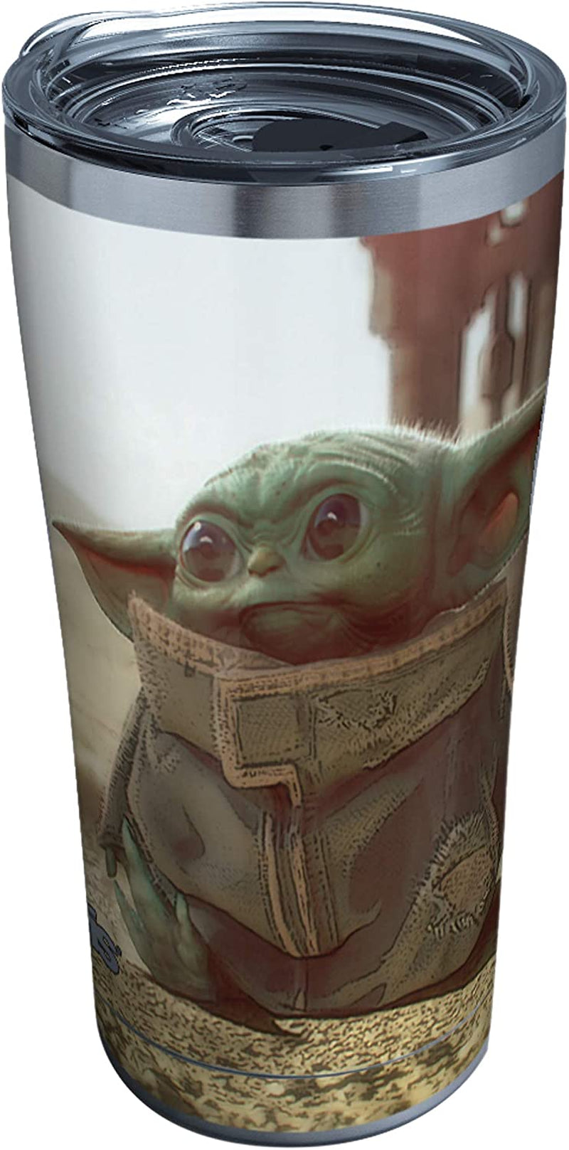 Tervis Triple Walled Star Wars - the Mandalorian Child Insulated Tumbler Cup Keeps Drinks Cold & Hot, 20Oz, Stainless Steel Home & Garden > Kitchen & Dining > Tableware > Drinkware Tervis Stainless Steel 20oz 