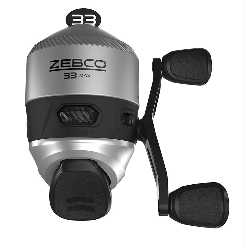 Zebco 33 Spincast Fishing Reel, Quickset Anti-Reverse with Bite Alert, Smooth Dial-Adjustable Drag, Powerful All-Metal Gears with a Lightweight Graphite Frame Sporting Goods > Outdoor Recreation > Fishing > Fishing Reels Zebco 33 Max Spincast - Black (2021)  