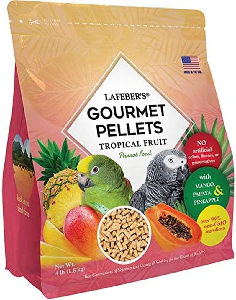 Lafeber Premium Daily Diet Pellets Pet Bird Food, Made with Non-Gmo and Human-Grade Ingredients, for Parrots, 5 Lb Animals & Pet Supplies > Pet Supplies > Bird Supplies > Bird Food Lafeber Company Tropical Fruit 4 Pound (Pack of 1) 