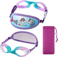 Kids Swim Goggles,Swim Goggles for Kids Adult, Swim Goggles with Fabric Strap - No Tangle Elastic, Pain Free Head Band Sporting Goods > Outdoor Recreation > Boating & Water Sports > Swimming > Swim Goggles & Masks HYDROCOMFY 02 Jr Goggles-purple Unicorn  