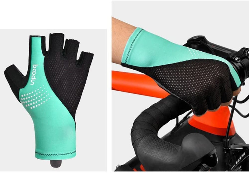 Sport Gloves Anti-Skid Cycling Half Finger Gloves Shock Absorbing Padded Weight Lifting Gloves Outdoor Breathable MTB Gloves Bicycle Mitten Sporting Goods > Outdoor Recreation > Boating & Water Sports > Swimming > Swim Gloves MengK   
