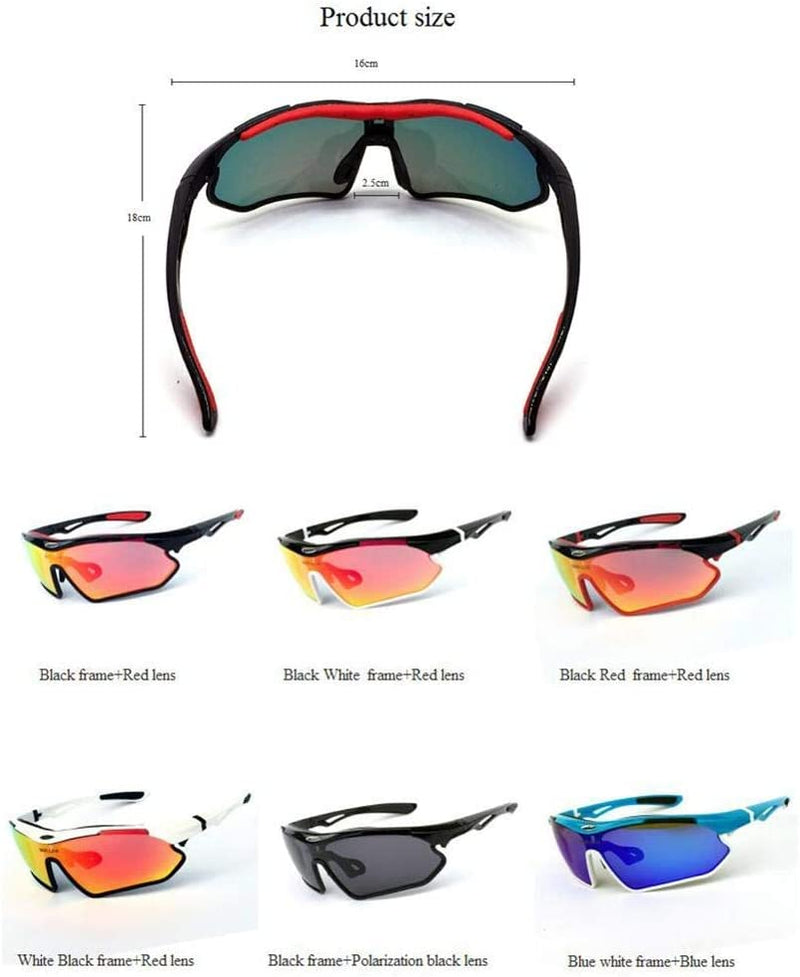N/P Polarized Sports Men Sunglasses Road Cycling Glasses Mountain Bike Bicycle Riding Protection Goggles Eyewear 6 Colors Sporting Goods > Outdoor Recreation > Cycling > Cycling Apparel & Accessories N/P   