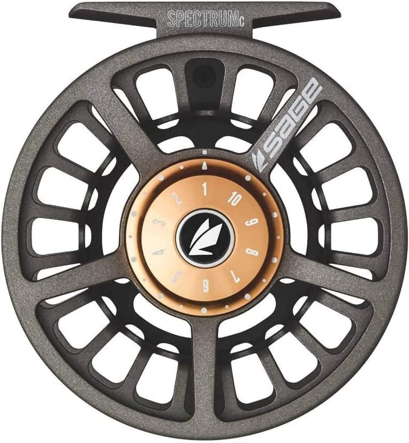 Sage Spectrum C Fly Fishing Reel, Multipurpose Fly Reel for Freshwater and Saltwater, SCS Drag System, Copper, 7/8