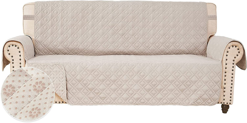 ROSE HOME FASHION Anti-Slip Sofa Cover for Leather Sofa, Couch Covers for 3 Cushion Couch, Slip-Resistant Couch Cover for Leather Sofa, Sofa Covers for Living Room, Couch Covers(Sofa:Darkgrey) Home & Garden > Decor > Chair & Sofa Cushions Rose Home Fashion Beige 68"Large Sofa 