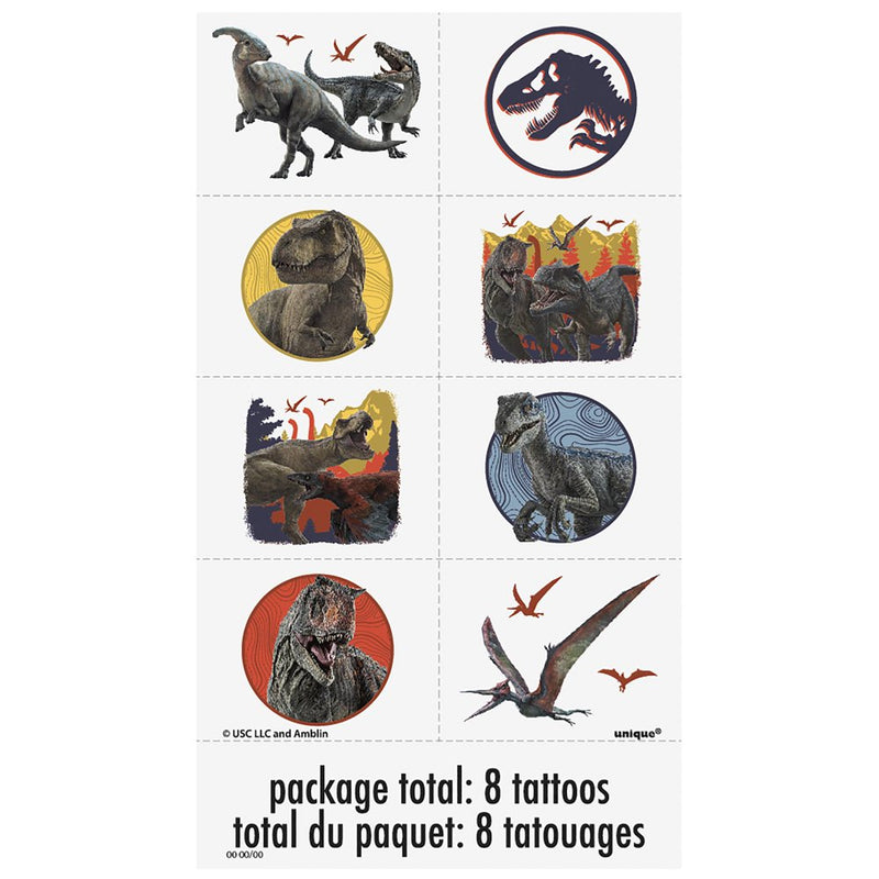Jurassic World Birthday Party Favors for 8, 48Pcs Apparel & Accessories > Costumes & Accessories > Masks Unique Industries   