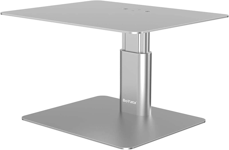Boyata Monitor Stand, Adjustable Monitor Riser Metal Computer Stand Compatible with TV, PC, Laptop, Computer, Imac, and All Screen Display-Black
