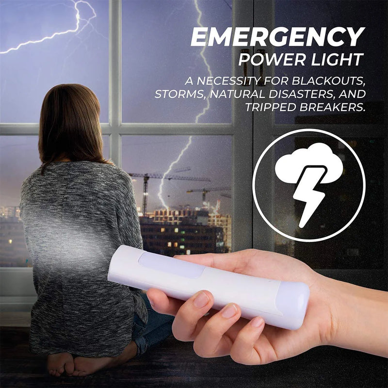 Westek LED Emergency Lights for Home Power Failure, 2 Pack - 3 Function Power Failure Light, Rechargeable Flashlight and Night Light - Must-Have for Snow Storms and Blackouts - NL-PWFL