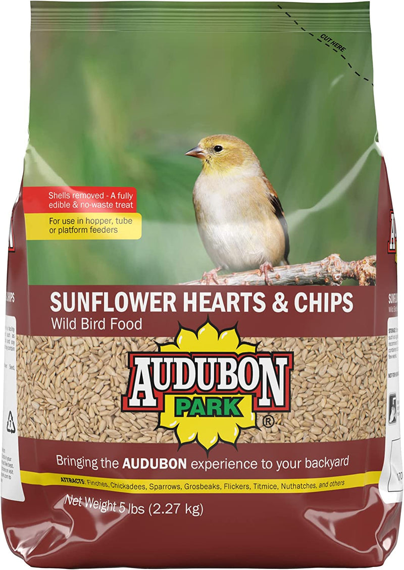 Audubon Park 12224 Sunflower Hearts & Chips Wild Bird Food, 5-Pounds Animals & Pet Supplies > Pet Supplies > Bird Supplies > Bird Food Global Harvest Foods   