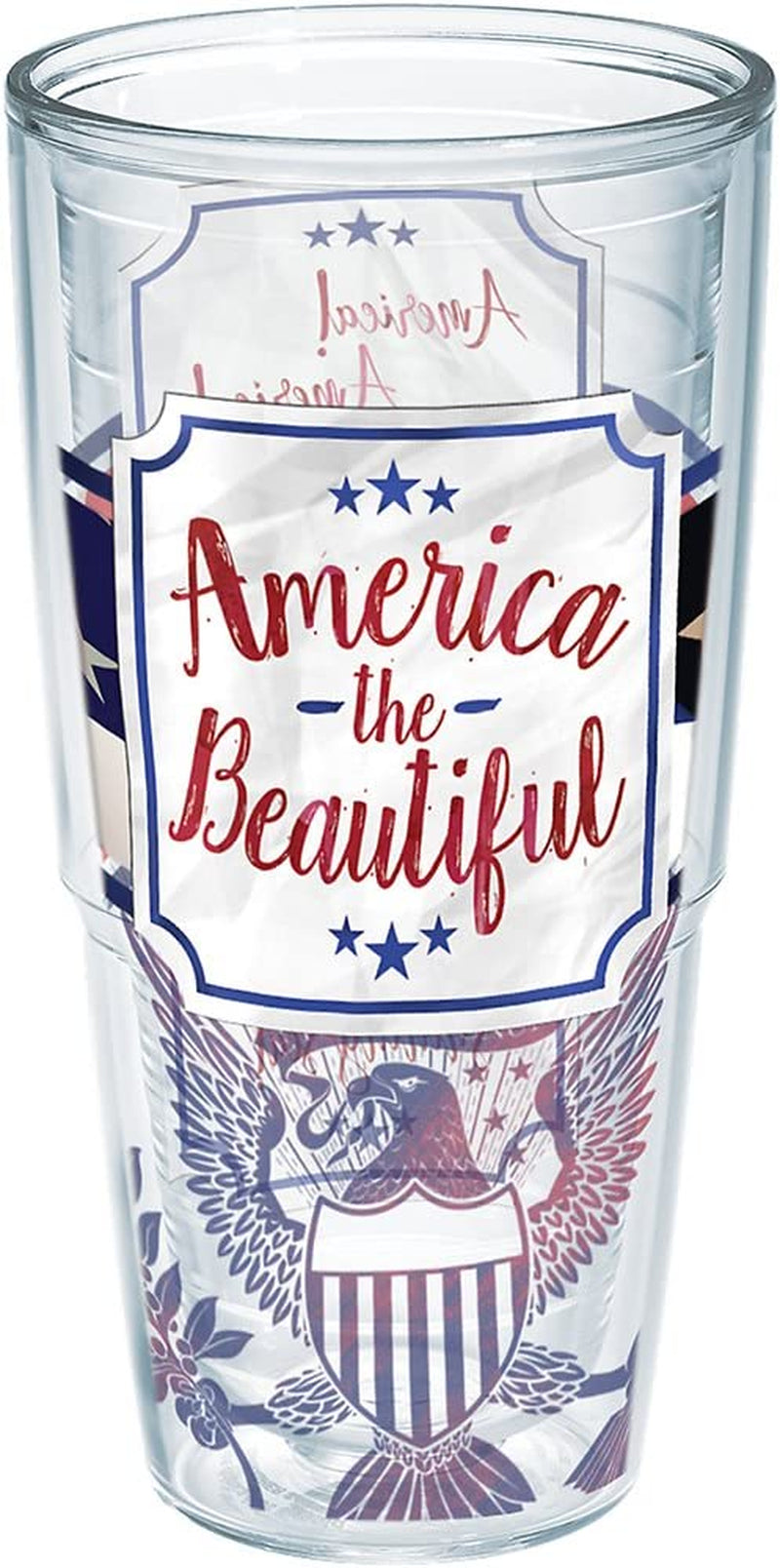 Tervis America the Beautiful Insulated Tumbler with Wrap, 16 Oz Mug - Tritan, Clear Home & Garden > Kitchen & Dining > Tableware > Drinkware Tervis Unlidded 24oz 
