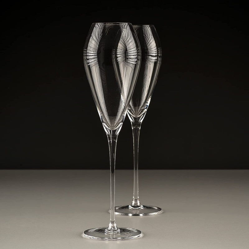 Greenline Goods Champagne Flutes Glasses - 5.75 Oz Wine and Mimosa Glassware Set - Stemmed Drinkware for Weddings or Modern Bar Home & Garden > Kitchen & Dining > Tableware > Drinkware Greenline Goods   