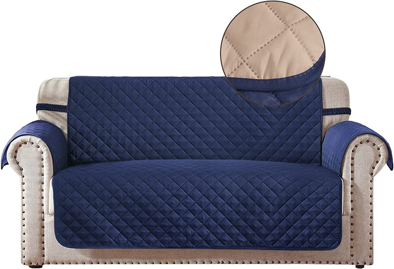 RHF Reversible Sofa Cover, Couch Covers for Dogs, Couch Covers for 3 Cushion Couch, Couch Covers for Sofa, Couch Cover, Sofa Covers for Living Room,Sofa Slipcover,Couch Protector(Sofa:Chocolate/Beige) Home & Garden > Decor > Chair & Sofa Cushions Rose Home Fashion Navy/Sand Small 