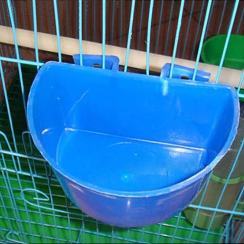 10 PCS Bird Cage Cups Hanging Water Cup Bird Cage Treats Cups Cage Cups for Chickens with Hooks Plastic Feeding & Watering Supplies Feeder Cup for Chicken for Poultry Gamefowl Rabbit Chicken Pigeons