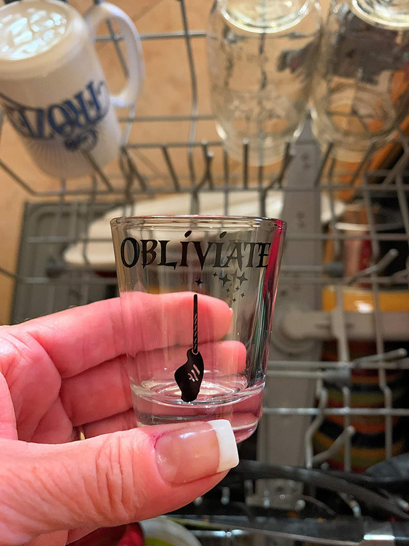 Obliviate Shot Glass-Wizard Gifts-Birthday Shot Glass