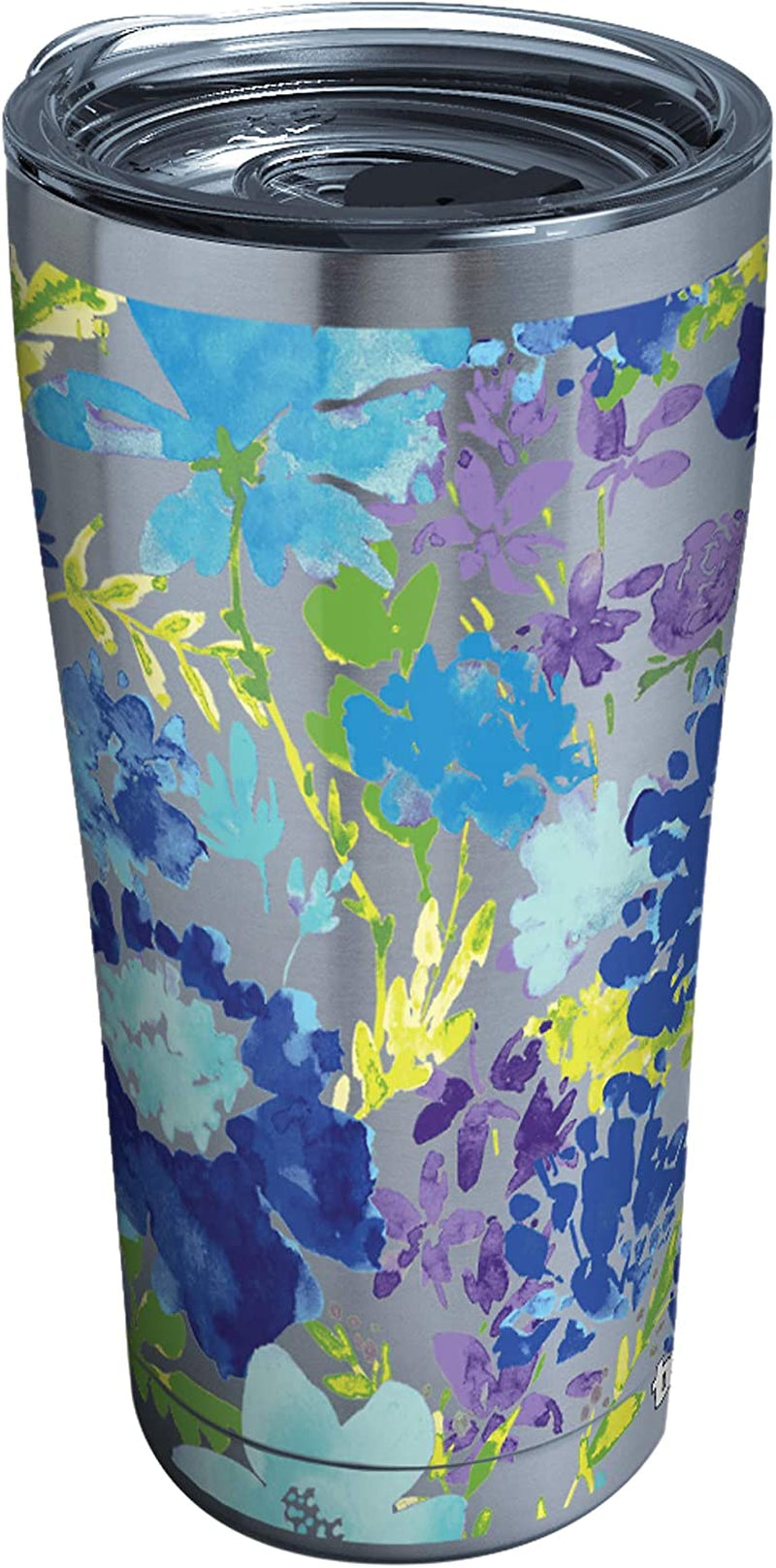 Tervis Made in USA Double Walled Fiesta Insulated Tumbler Cup Keeps Drinks Cold & Hot, 16Oz Mug - Purple Lid, Purple Floral Home & Garden > Kitchen & Dining > Tableware > Drinkware Tervis Stainless Steel 20oz 